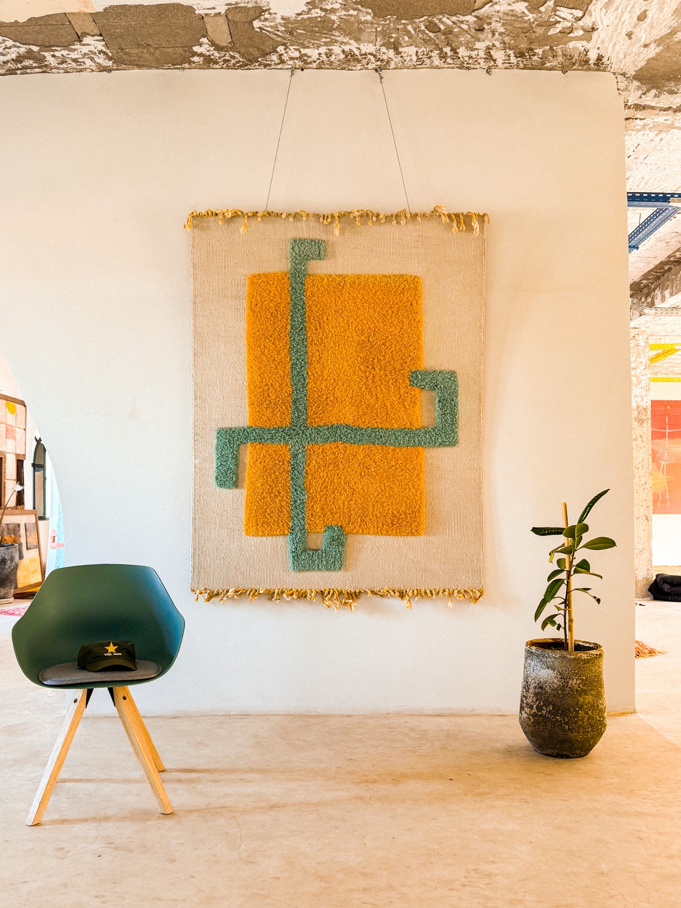 Marigold Circuits piece in a living space